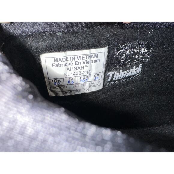 Sorel Ahna Brown Leather Faux Furry Boots Size 8.5 - Picture 10 of 12